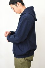 画像11: TYCA (タイカ) INDIGO HOODED SWEAT PARKA [STONE WASHED] (11)