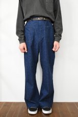 画像14: orslow (オアスロウ) DENIM WIDE FLARE PANTS [ONE WASH] (14)