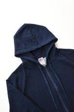 画像3: TYCA (タイカ) INDIGO HOODED SWEAT PARKA [STONE WASHED] (3)