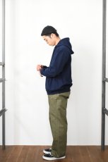 画像15: TYCA (タイカ) INDIGO HOODED SWEAT PARKA [STONE WASHED] (15)