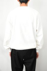 画像12: FLISTFIA (フリストフィア) Loose Fit Crew Neck Sweat [OFF WHITE] (12)