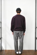 画像16: FLISTFIA (フリストフィア) Loose Fit Crew Neck Sweat [BLACK PURPLE] (16)