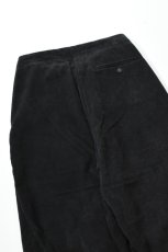 画像12: ATA (アタ) 8W CORD FRONT GATHERS EASY PANTS KNEE HAND ST STONE WASH [BLACK] (12)