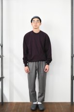 画像13: FLISTFIA (フリストフィア) Loose Fit Crew Neck Sweat [BLACK PURPLE] (13)