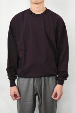 画像10: FLISTFIA (フリストフィア) Loose Fit Crew Neck Sweat [BLACK PURPLE] (10)