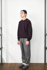 画像14: FLISTFIA (フリストフィア) Loose Fit Crew Neck Sweat [BLACK PURPLE] (14)