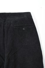 画像13: ATA (アタ) 8W CORD FRONT GATHERS EASY PANTS KNEE HAND ST STONE WASH [BLACK] (13)