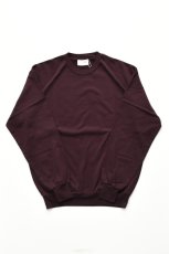 画像2: FLISTFIA (フリストフィア) Loose Fit Crew Neck Sweat [BLACK PURPLE] (2)