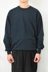 画像10: FLISTFIA (フリストフィア) Loose Fit Crew Neck Sweat [GREEN BLUE] (10)