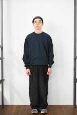 画像17: ATA (アタ) 8W CORD FRONT GATHERS EASY PANTS KNEE HAND ST STONE WASH [BLACK] (17)