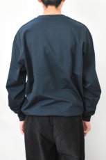 画像12: FLISTFIA (フリストフィア) Loose Fit Crew Neck Sweat [GREEN BLUE] (12)