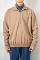 画像14: mocT (モクティー) BD FLEECE HALF ZIP SWEAT P/O [BROWN] (14)