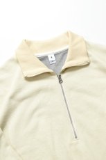 画像3: mocT (モクティー) BD FLEECE HALF ZIP SWEAT P/O [YELLOW] (3)