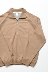 画像1: mocT (モクティー) BD FLEECE HALF ZIP SWEAT P/O [BROWN] (1)