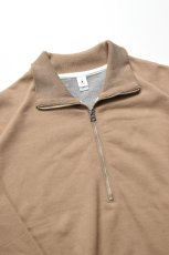 画像3: mocT (モクティー) BD FLEECE HALF ZIP SWEAT P/O [BROWN] (3)