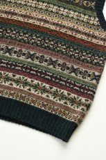 画像9: Jamieson's (ジャミーソンズ) All Over Fair Isle Slipover [DEEP GREEN] (9)