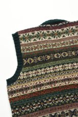 画像8: Jamieson's (ジャミーソンズ) All Over Fair Isle Slipover [DEEP GREEN] (8)