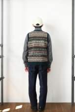 画像16: Jamieson's (ジャミーソンズ) All Over Fair Isle Slipover [DEEP GREEN] (16)