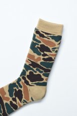 画像4: RoToTo (ロトト) PILE CAMO CREW SOCKS [KHAKI] (4)