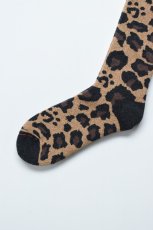 画像3: RoToTo (ロトト) PILE LEOPARD CREW SOCKS [D.BEIGE] (3)