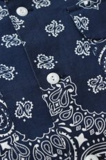 画像10: Behind The River (ビハインドザリバー) Portland Bandana Shirts [NAVY] (10)