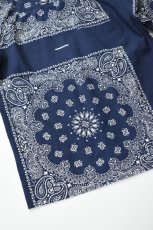 画像16: Behind The River (ビハインドザリバー) Portland Bandana Shirts [NAVY] (16)