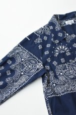 画像7: Behind The River (ビハインドザリバー) Portland Bandana Shirts [NAVY] (7)