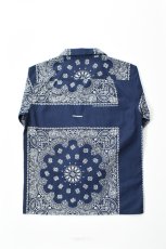 画像13: Behind The River (ビハインドザリバー) Portland Bandana Shirts [NAVY] (13)