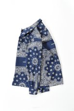 画像12: Behind The River (ビハインドザリバー) Portland Bandana Shirts [NAVY] (12)