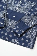 画像11: Behind The River (ビハインドザリバー) Portland Bandana Shirts [NAVY] (11)