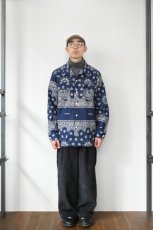 画像21: Behind The River (ビハインドザリバー) Portland Bandana Shirts [NAVY] (21)