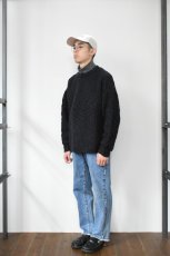 画像6: MEIAS (メイアス) WOOL SLUB LOW GAUGE PO [BLACK] (6)