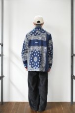 画像24: Behind The River (ビハインドザリバー) Portland Bandana Shirts [NAVY] (24)