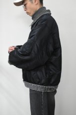 画像3: usedig (ユーズディッグ) RE'MAKE MA-1 [BLACK/BLACK] (3)