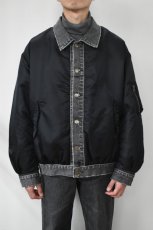 画像2: usedig (ユーズディッグ) RE'MAKE MA-1 [BLACK/BLACK] (2)