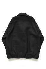 画像19: Scye (サイ) Super140's Wool Melton Snap Jacket [BLACK] (19)