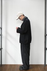 画像7: Scye (サイ) Super140's Wool Melton Snap Jacket [BLACK] (7)