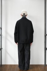 画像8: Scye (サイ) Super140's Wool Melton Snap Jacket [BLACK] (8)