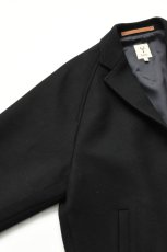 画像14: Scye (サイ) Super140's Wool Melton Snap Jacket [BLACK] (14)