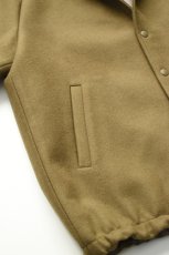 画像15: Scye (サイ) Super140's Wool Melton Snap Jacket [DARK OLIVE] (15)