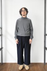 画像5: HOPPER'S BRUNCH (ホッパーズブランチ) WOOL PANTS [NAVY] (5)