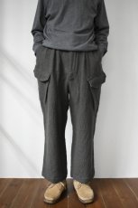 画像2: HOPPER'S BRUNCH (ホッパーズブランチ) WOOL PANTS [OLIVE] (2)