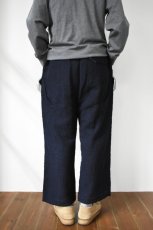 画像4: HOPPER'S BRUNCH (ホッパーズブランチ) WOOL PANTS [NAVY] (4)