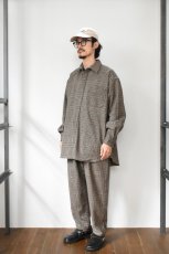 画像6: BURLAP OUTFITTER (バーラップアウトフィッター) TRACK PANT WP [BLACK PLAID] (6)