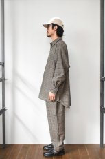 画像7: BURLAP OUTFITTER (バーラップアウトフィッター) TRACK PANT WP [BLACK PLAID] (7)