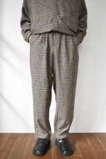 画像2: BURLAP OUTFITTER (バーラップアウトフィッター) TRACK PANT WP [BLACK PLAID] (2)