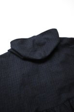 画像20: 【For WOMEN】Honnete (オネット) Gather Cardy [BLACK/NAVY GINGHAM CHECK] (20)