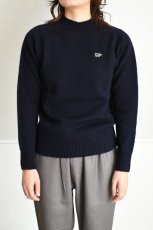 画像2: 【For WOMEN】SCYE BASICS (サイベーシックス) Shetland Wool Crew Neck Sweater [NAVY] (2)