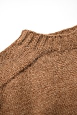 画像10: 【For WOMEN】SCYE BASICS (サイベーシックス) Shetland Wool Crew Neck Sweater [BROWN] (10)