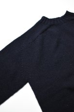 画像10: 【For WOMEN】SCYE BASICS (サイベーシックス) Shetland Wool Crew Neck Sweater [NAVY] (10)